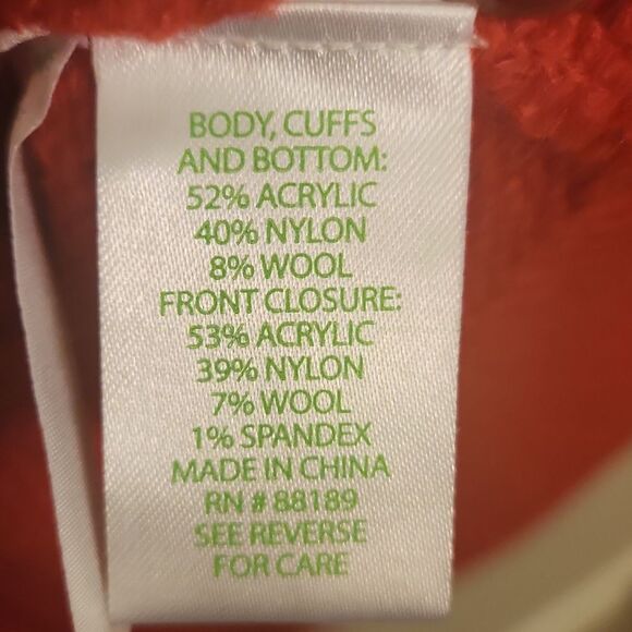 Lilly Pulitzer "Leonette" Cardigan Sweater Wool Blend in "Amaryllis" Size S - Picture 3 of 11